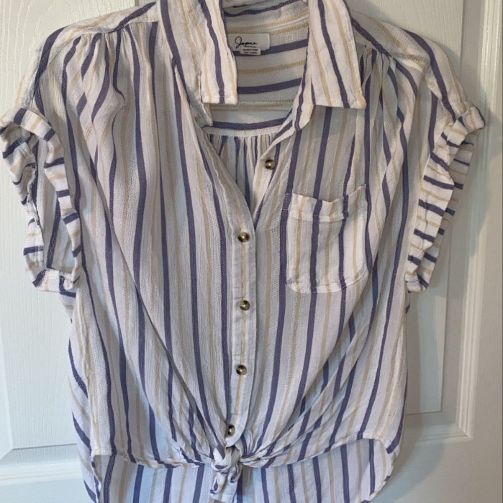 Stripped button down shirt. Worn once.